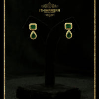 emerald stones earring