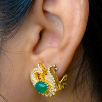 Elina Statement Peacock Necklace Set