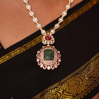 Liyana Statement Uncut Polki Necklace Set