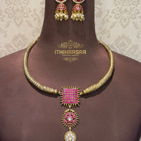 Aaradhya Antique Kundan Kante Necklace