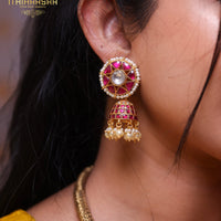 Aaradhya Antique Kundan Kante Necklace