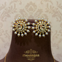 Mrinalini Polki Pendant Set