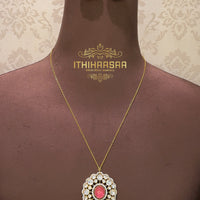 Zara Polki Pendant Set