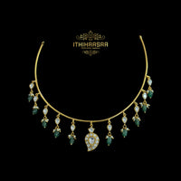 Vanya 2-in-1 Reversible Kundan Mango Hasli Necklace