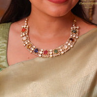 Rathna Mayuri - Victorian Navarathna Necklace