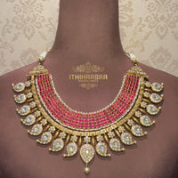Ananya 10 in 1 Grand Antique Kundan Mango Mala