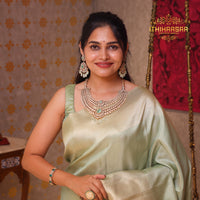 2 in 1 Grand Athmiha Uncut Polki Columbian Emerald Necklace