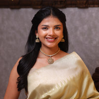 Svarnalakshmi Kasumala with Vintage Attigai