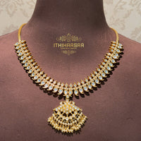Vedika 2-in-1 Antique Vintage Kundan Mango Necklace