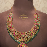Mayura 3-in-1 Antique Jadau Kundan Necklace Set