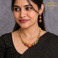 Mira Antique Coral necklace