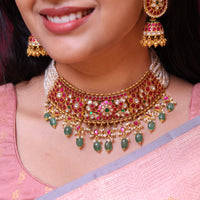 Anvitha - Grand Kundan Pearl Choker