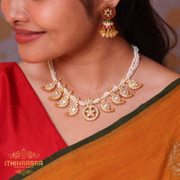 Mukta Manjari – 2 in 1 Real Pearl Kundan Mango Necklace