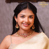 Swathika 2 in 1 Antique Kundan Necklace/ Choker