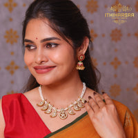 Mukta Manjari – 2 in 1 Real Pearl Kundan Mango Necklace