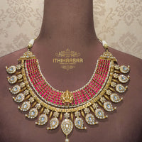 Ananya 10 in 1 Grand Antique Kundan Mango Mala