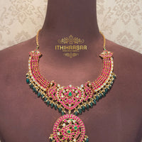 Padmika 3-in-1 Detachable Antique Kundan Necklace