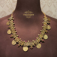 Vedhika Goddess Lakshmi Antique Kasu Mala