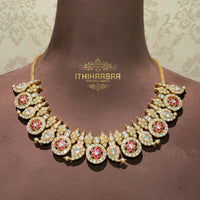 Double-Sided Antique Vintage Kundan Necklaces with real pearls and 92.5 silver