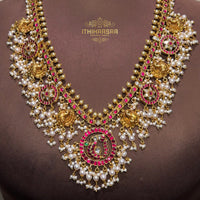 Rashmika Inspired Antique Kundan Necklace