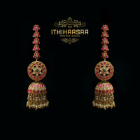 Rashmika Inspired Antique Kundan Necklace