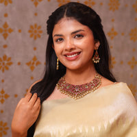 Adhini Antique Kundan Necklace