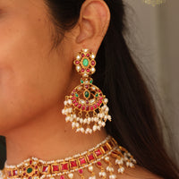 Ranjani Antique Kundan Pearl choker