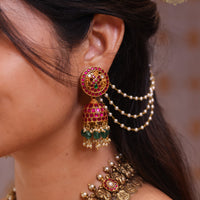 Grand Antique Kundan Kasu Mala
