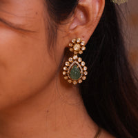 Navya Statement Uncut Polki Handcarved Necklace