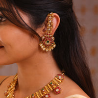 ShriNithi 2-in-1 Antique Reversible Kundan Necklace