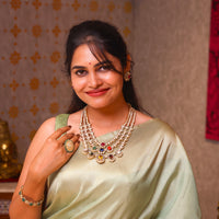 Mridula - Statement Navrathan Polki Haar