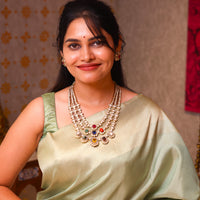 Mridula - Statement Navrathan Polki Haar