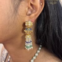 Shrisha Tanzanite Tassels Pearl Necklace