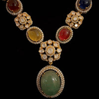 Navira Statement Navarathan Necklace