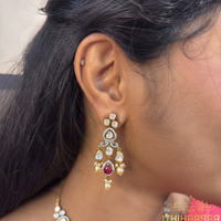 Uncut Polki Navarathna Necklace