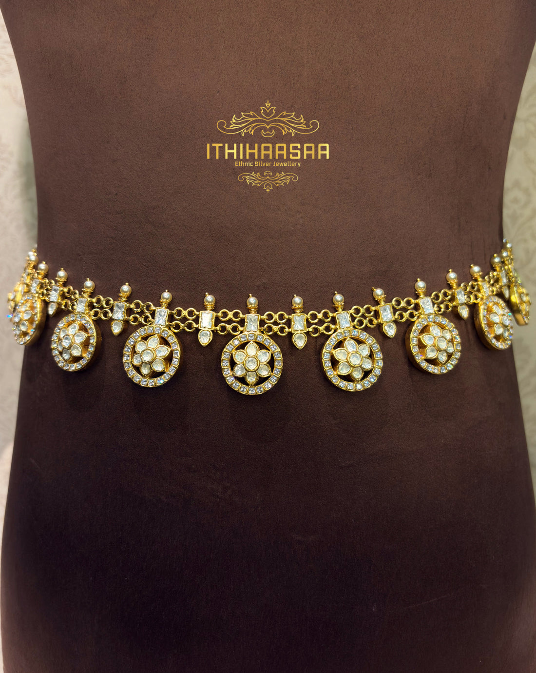 Ragini - 4 in 1 Reversible Bottu Mala / Waistbelt