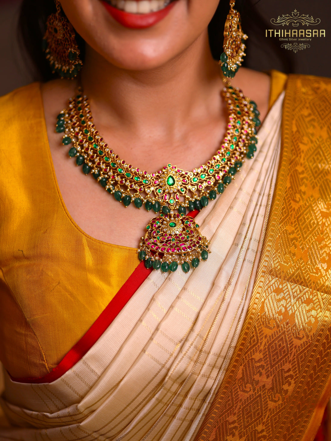 Ruhi Antique Kundan Necklace set