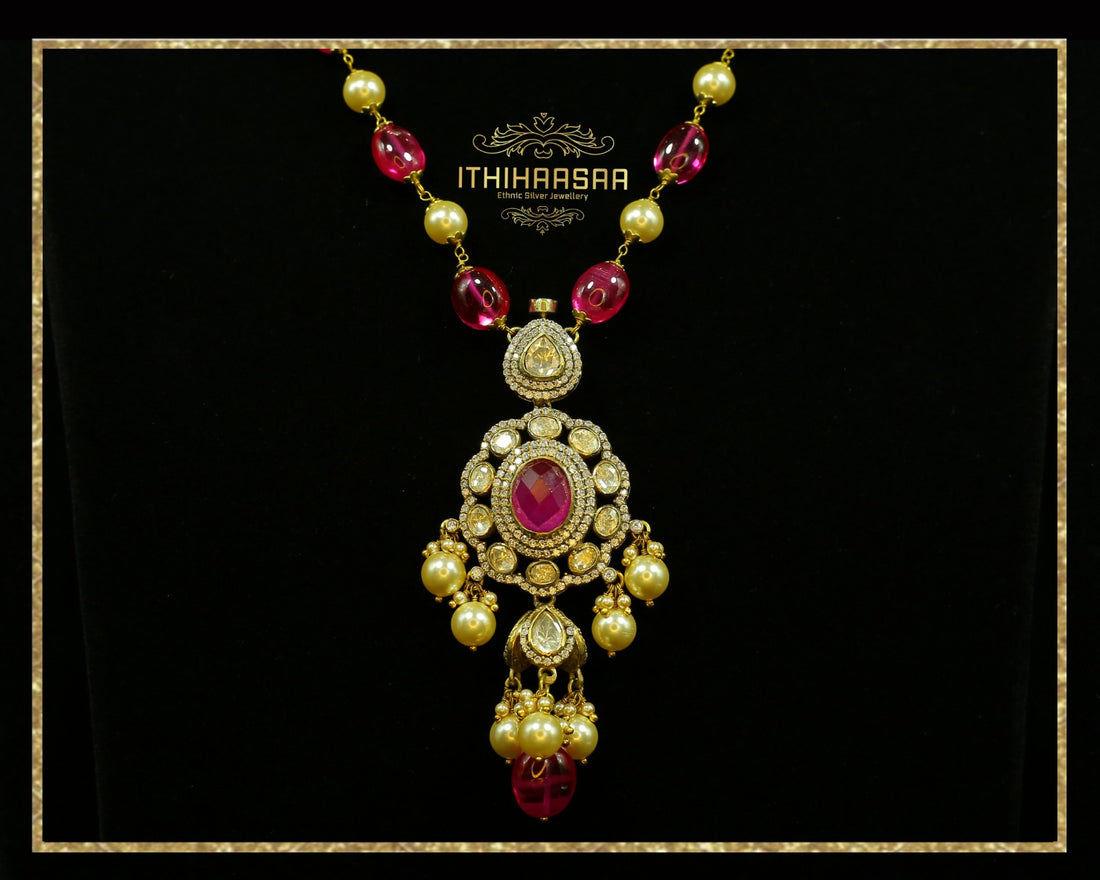 Yashvi Uncut Polki Necklace Set