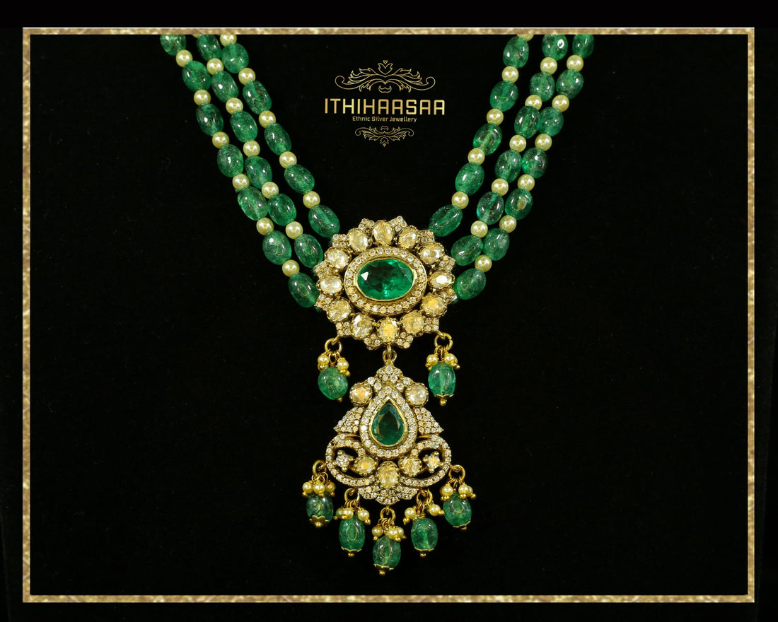 Raina Layered Uncut Polki Necklace