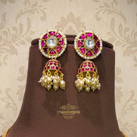 Tvesha Antique Kundan Lakshmi Necklace Set