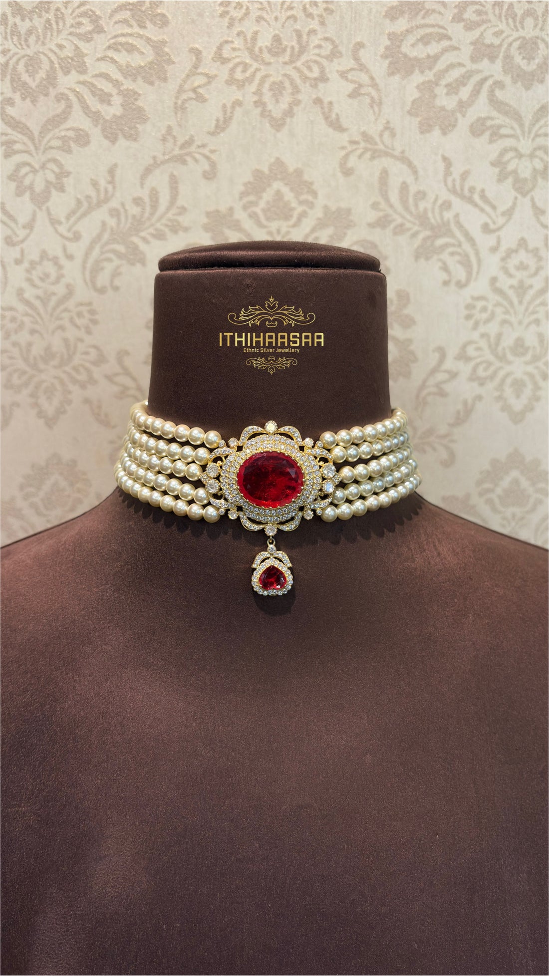 Anaya Real Pearl Choker set