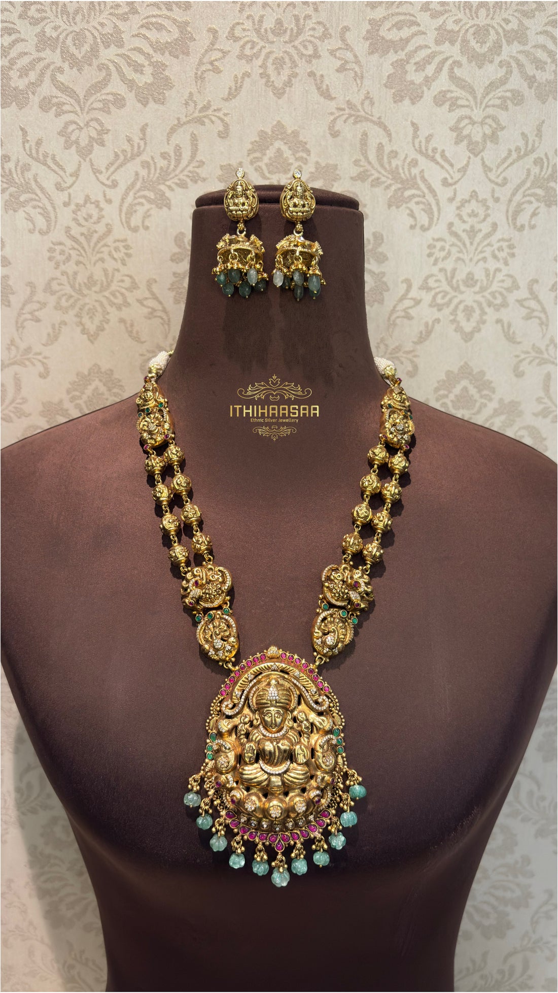 Saira Antique Nakshi Kundan Necklace Set