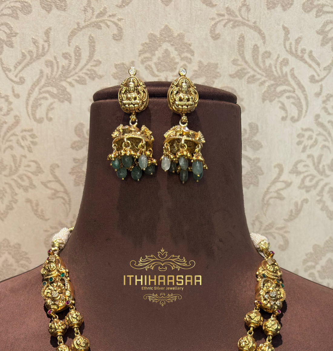 Saira Antique Nakshi Kundan Necklace Set
