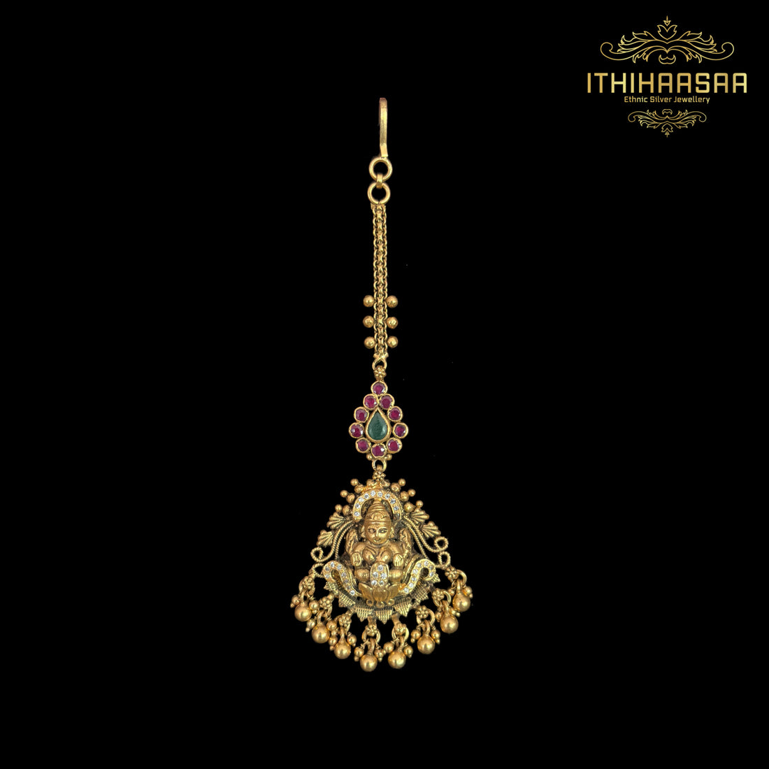 Goddess Lakshmi Antique Nakshi Maang Tikka