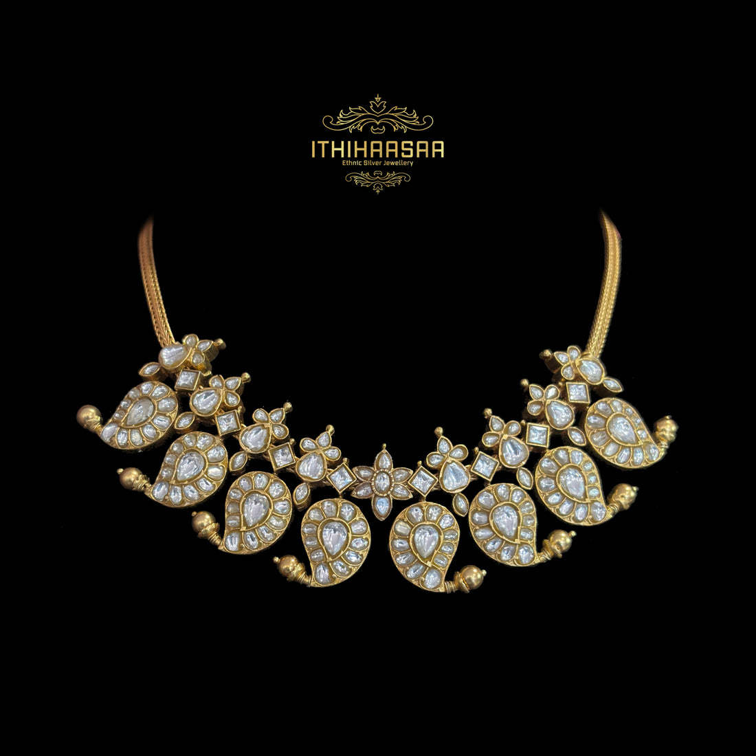 Madhumathi 2 in 1 Kundan Mango Necklace