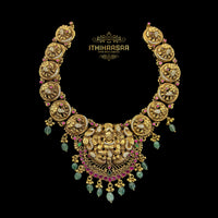 Sri Lakshmi Nakshi Kundan Necklace Set