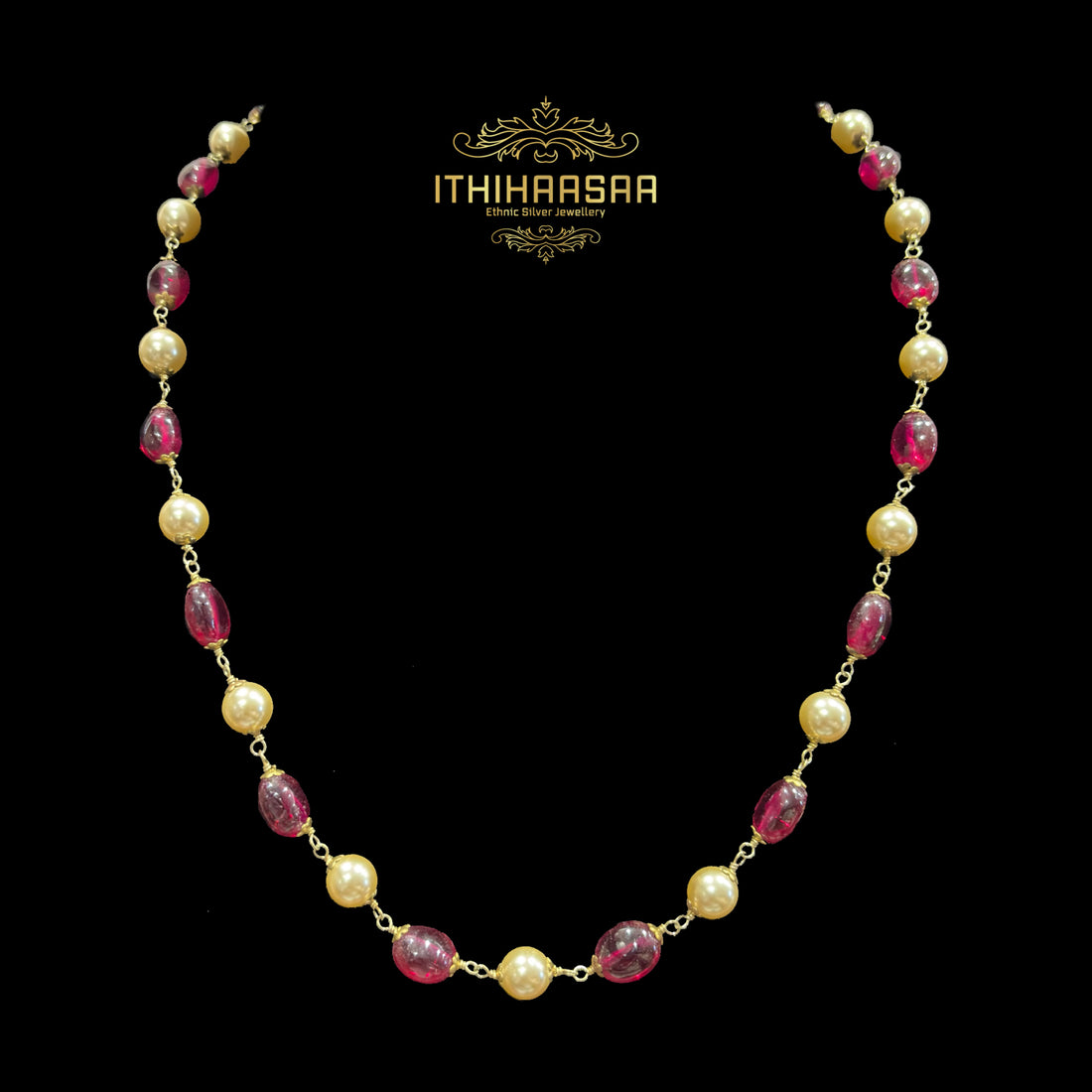 Miraya Tourmaline Pearl Mala