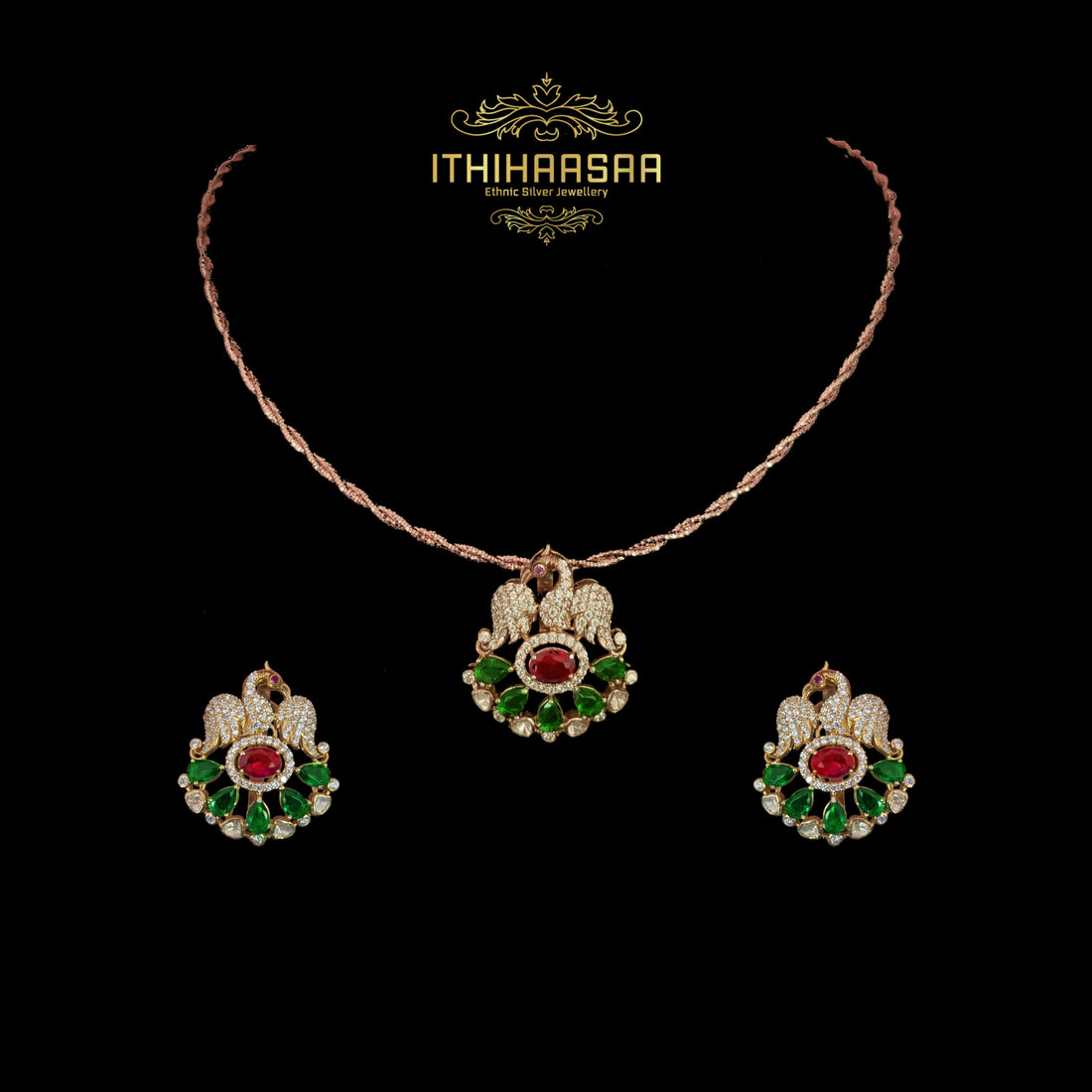 Ishika Peacock Hasli Set