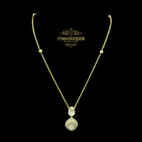 Eshana Polki Pendant Set