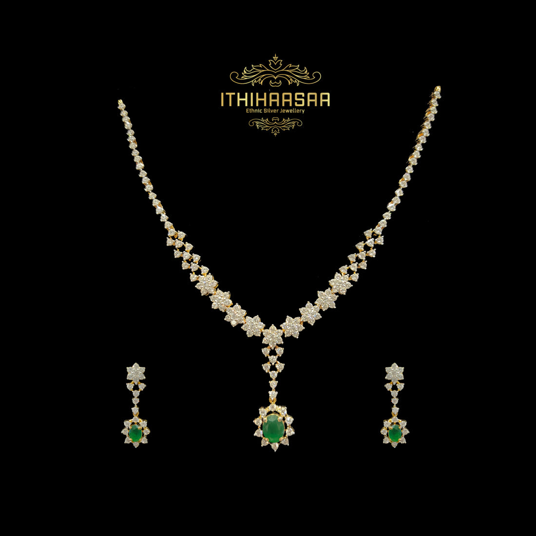 Iniya CZ Necklace Set